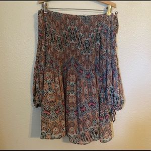 Rose + Olive off the shoulder top